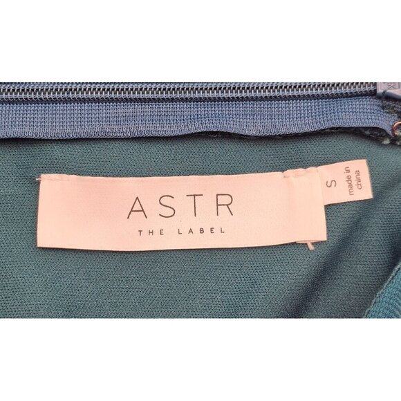 Women's - ASTR The Label Teal Cutout Dress, Size Small - Picture 5 of 8